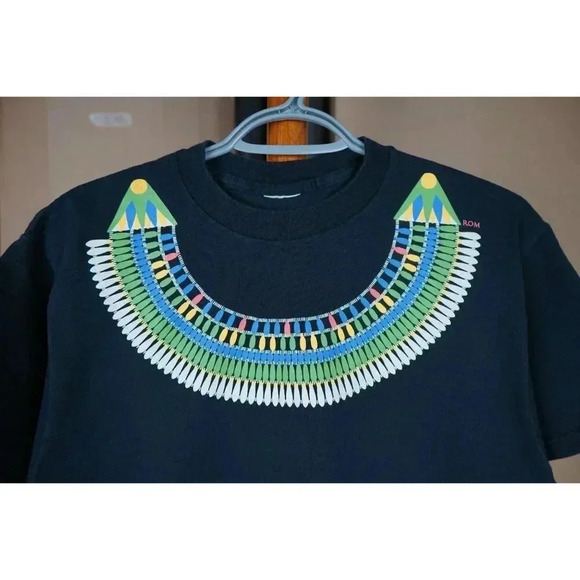 ROM Tshirt Men's M Black Multicolor Art #432 - Picture 4 of 5